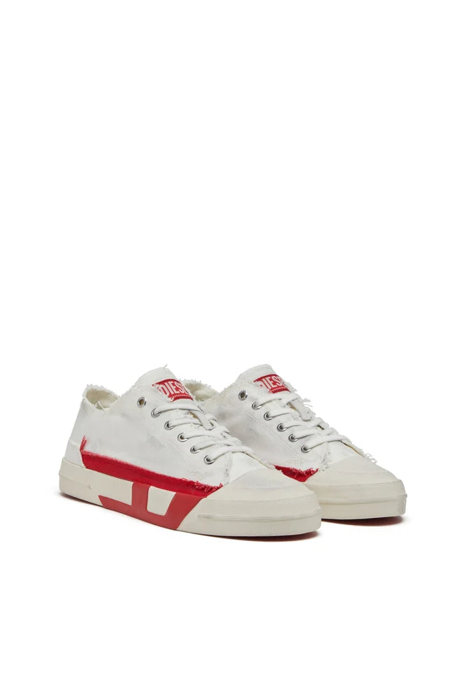Diesel S-D-Verse Dirty effect White Sneakers