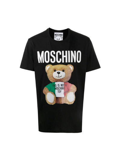 Black Moschino Italian Teddy Cotton T-shirt