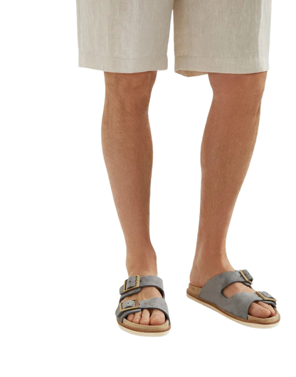 Brunello Cucinelli Double-Buckle Sandals