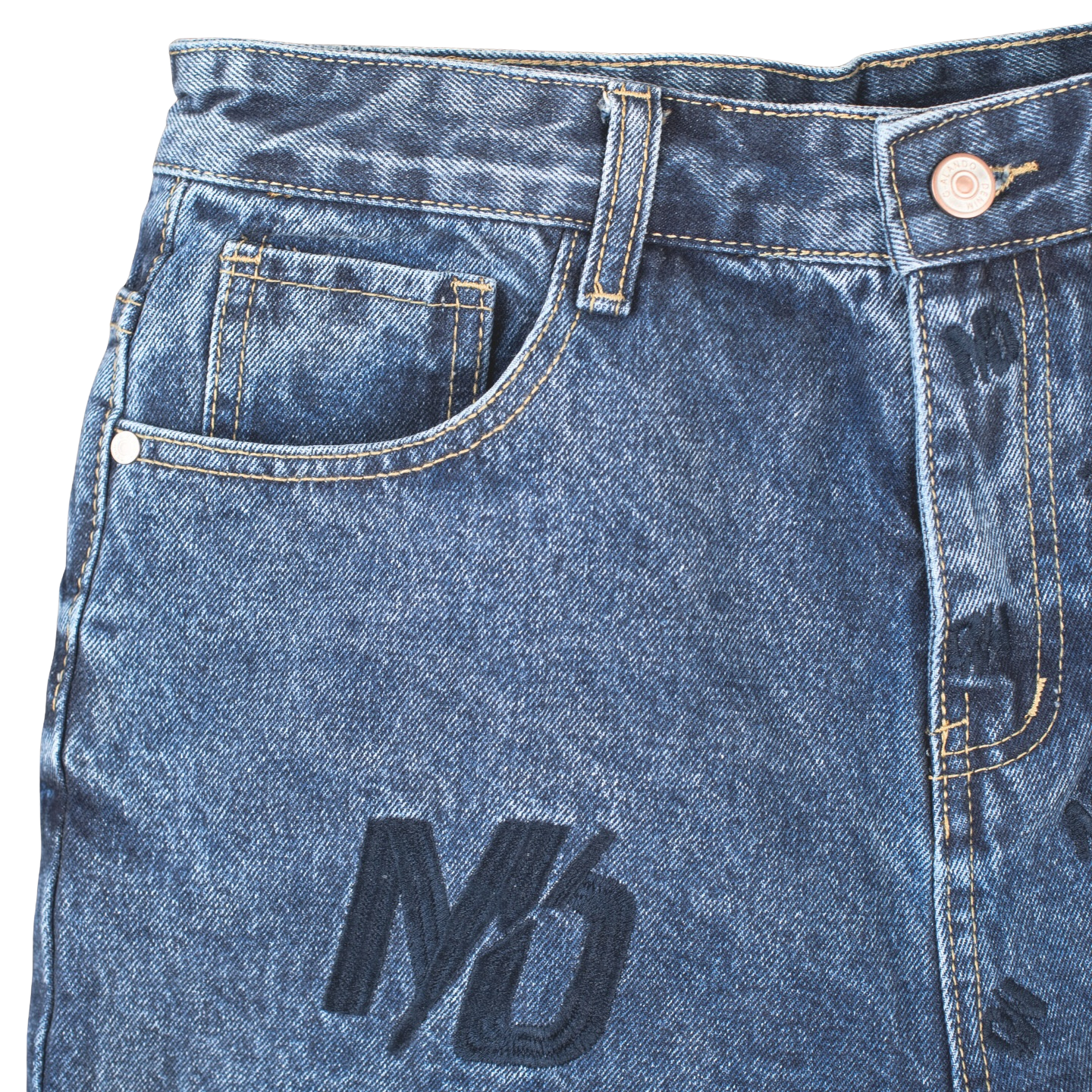 Urban Stamp Denim Shorts