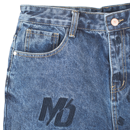 Urban Stamp Denim Shorts