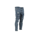 Men's Ripped Distressed Cargo Jeans