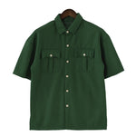 Men's green Classic Button-Down Summer Shirt