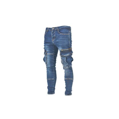 Men's Stacked Cargo Denim Jeans