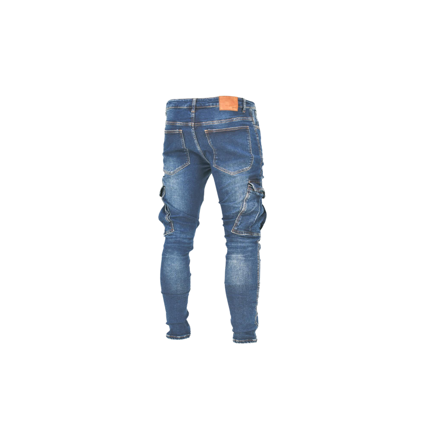 Men's Stacked Cargo Denim Jeans