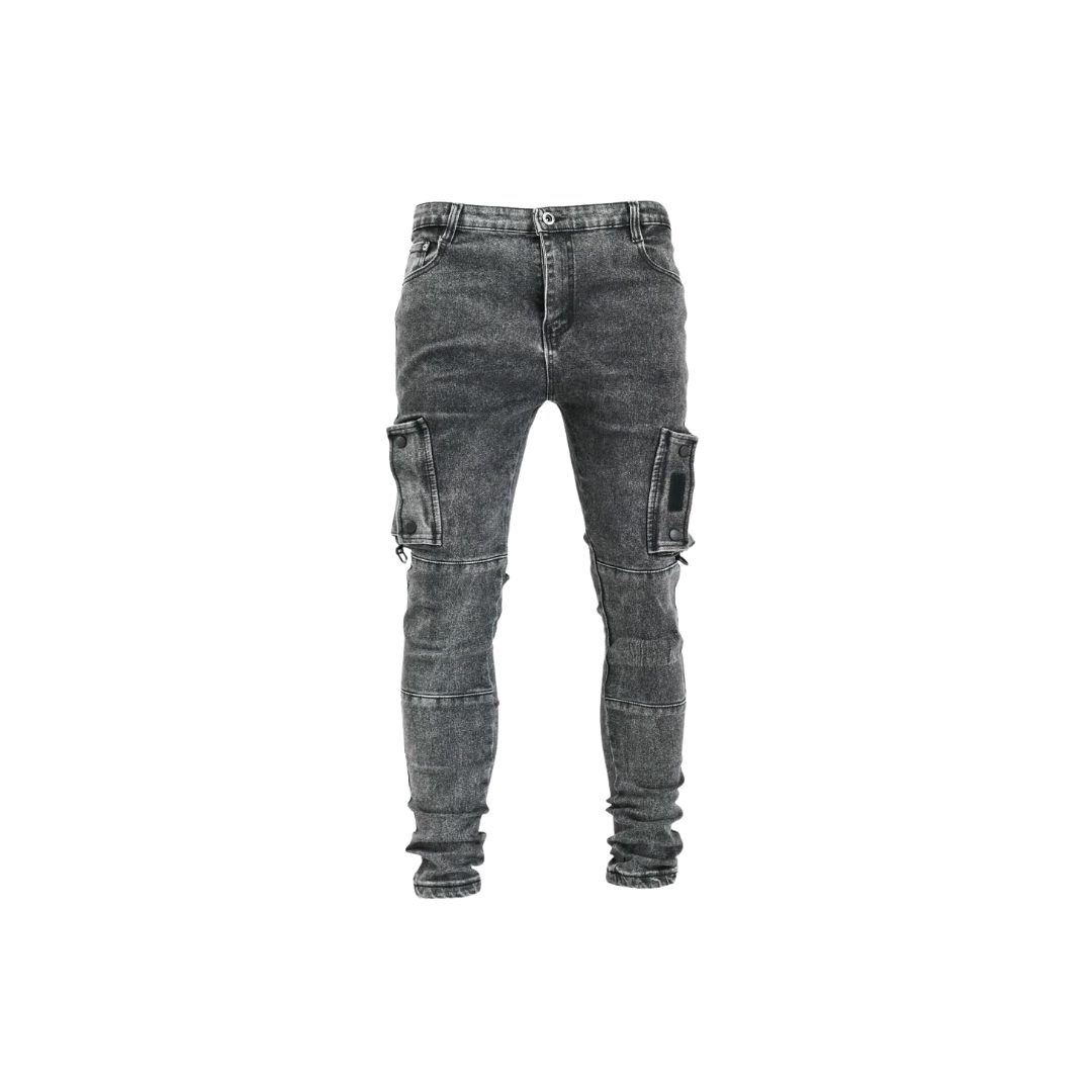 Men's Urban Tactical Cargo Skinny Jeans