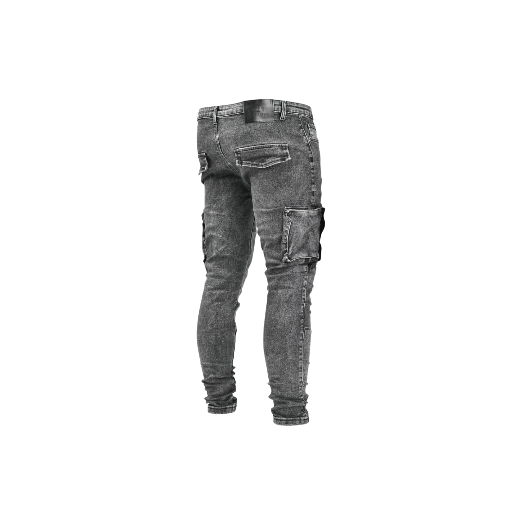 Men's Urban Tactical Cargo Skinny Jeans