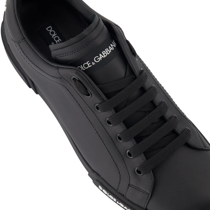Dolce & Gabbana Black Portofino Sneakers