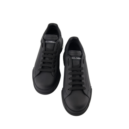 Dolce & Gabbana Black Portofino Sneakers