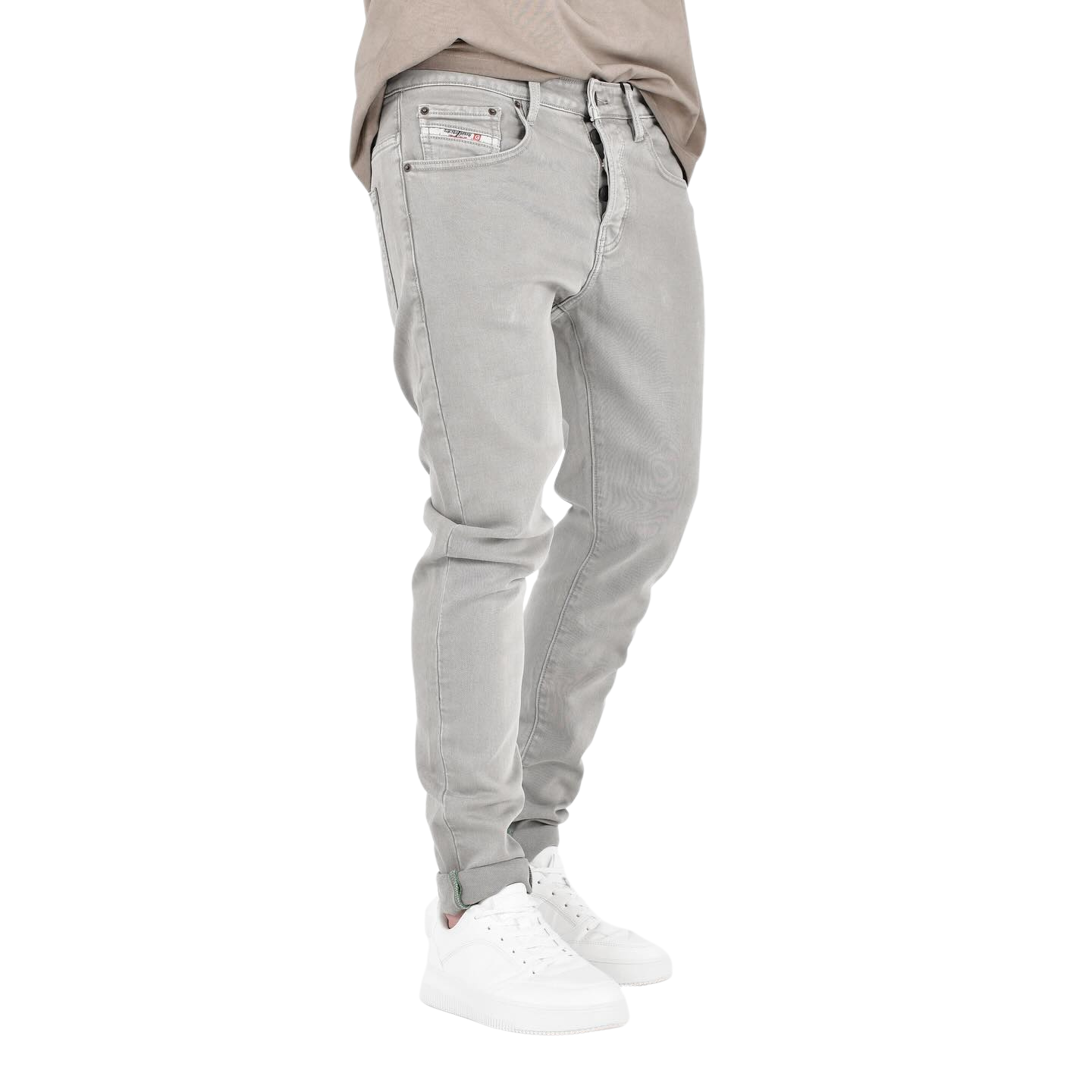 Men's Grey Slim Stretch Denim Jeans