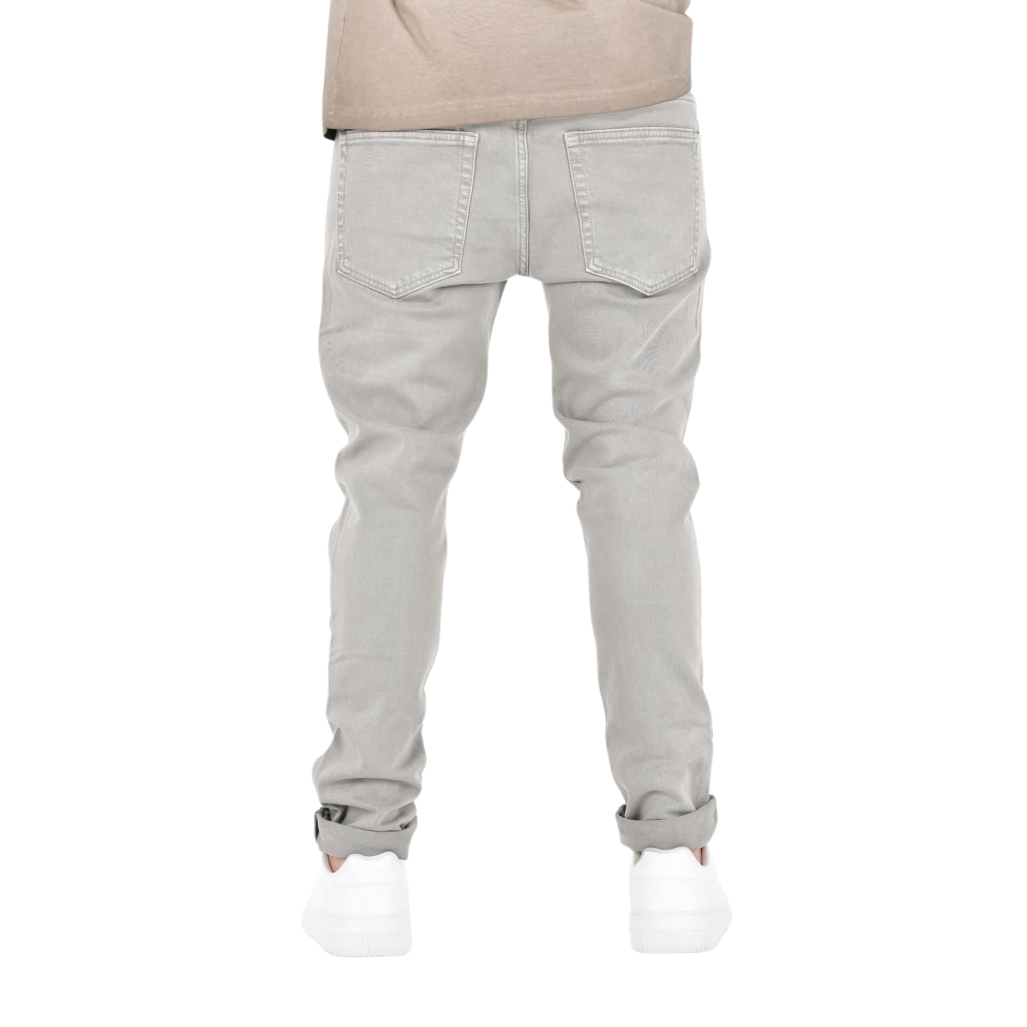 Men's Grey Slim Stretch Denim Jeans