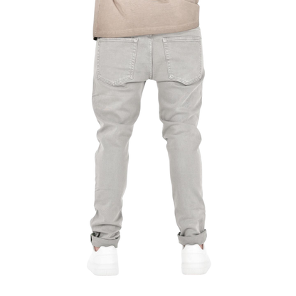 Men's Grey Slim Stretch Denim Jeans