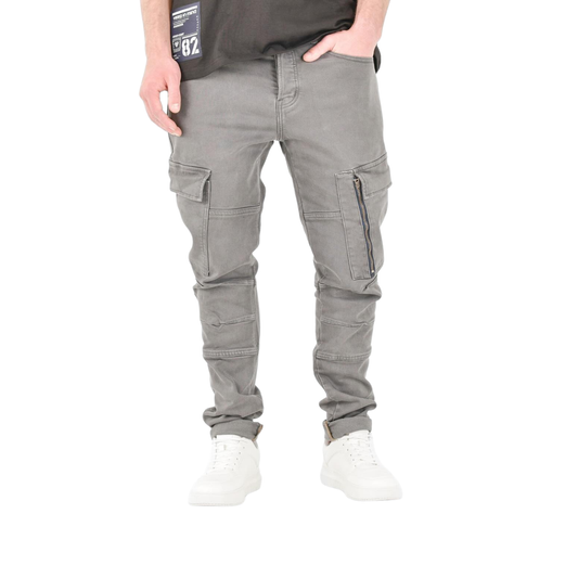 Men's Smokey Grey Cargo Jeans