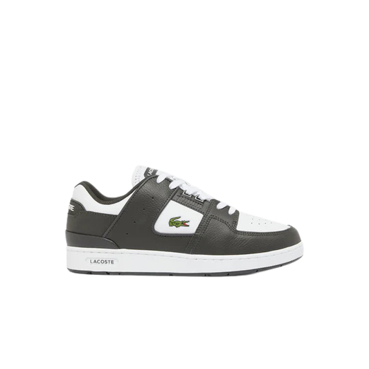 Black and white sneaker Lacoste Men's Court Cage Leather Sneakers