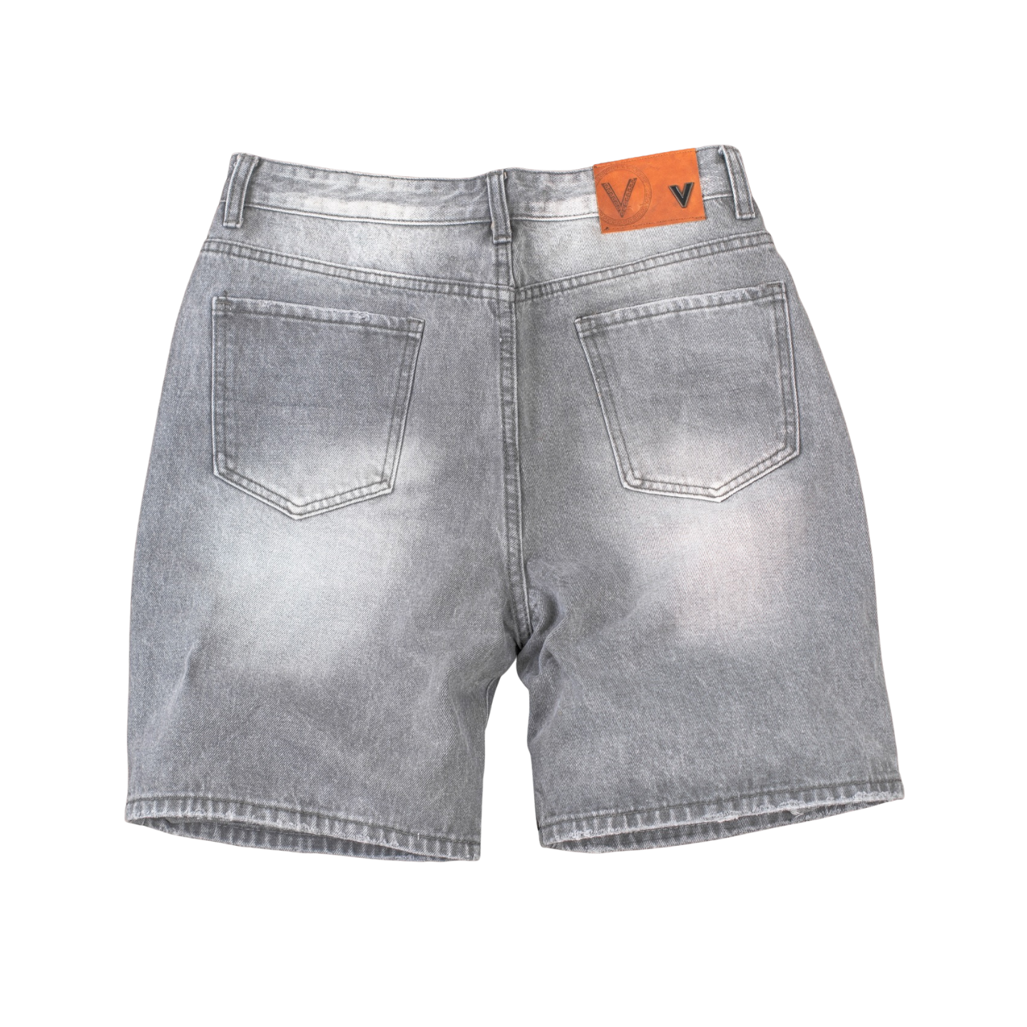 Concrete Ripped Denim Shorts