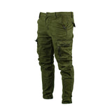 Navy Green Men's Cargo Stretch Pants