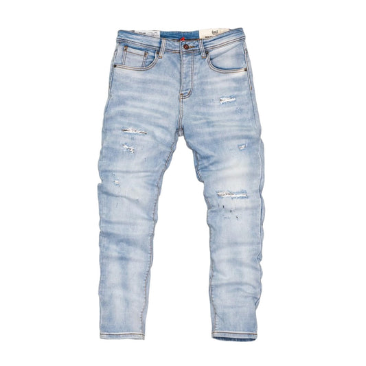 Men's Slim Fit Washed Denim Jeans