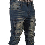 Men's Utility Cargo Denim Jeans