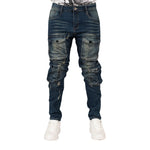 Men's Utility Cargo Denim Jeans