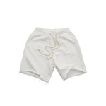 Plain cotton sweat shorts