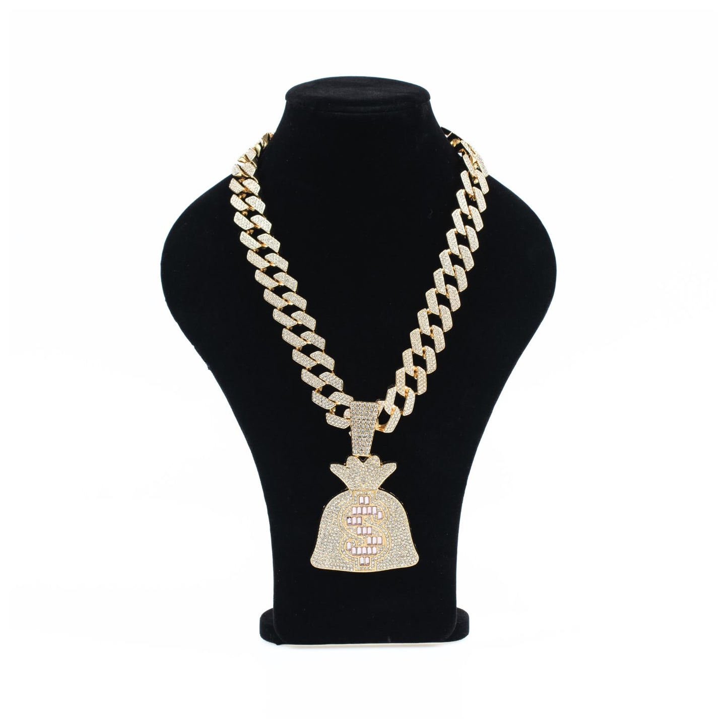 Ice Money Bag Cuban Gold Chain