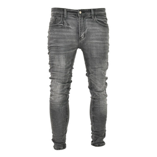 Men’s Charcoal Stacked Skinny Jeans