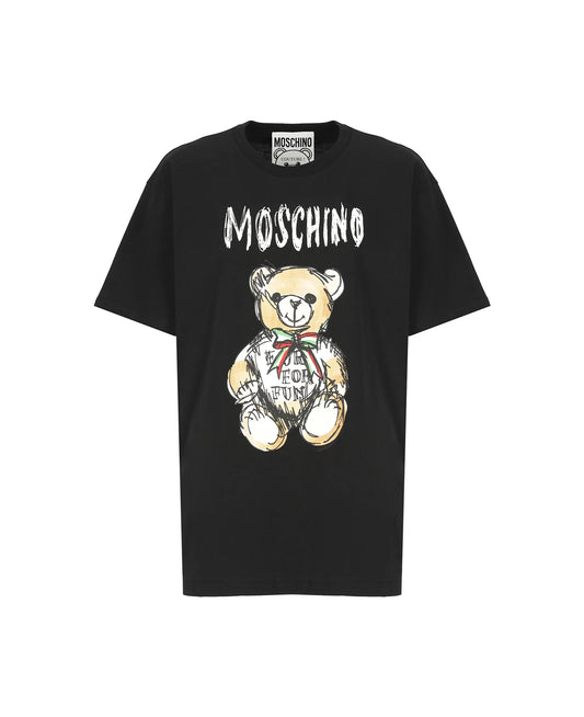 Black Moschino 'Teddy bear' T-shirt 