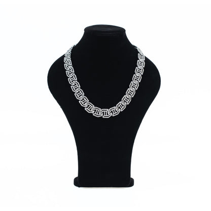 Iced Cuban Link Drop-Lock Necklace