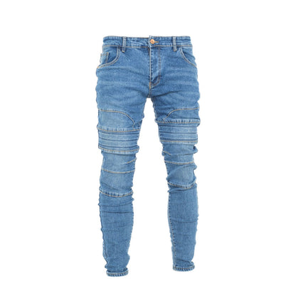 Denim Stitched Skinny Jeans