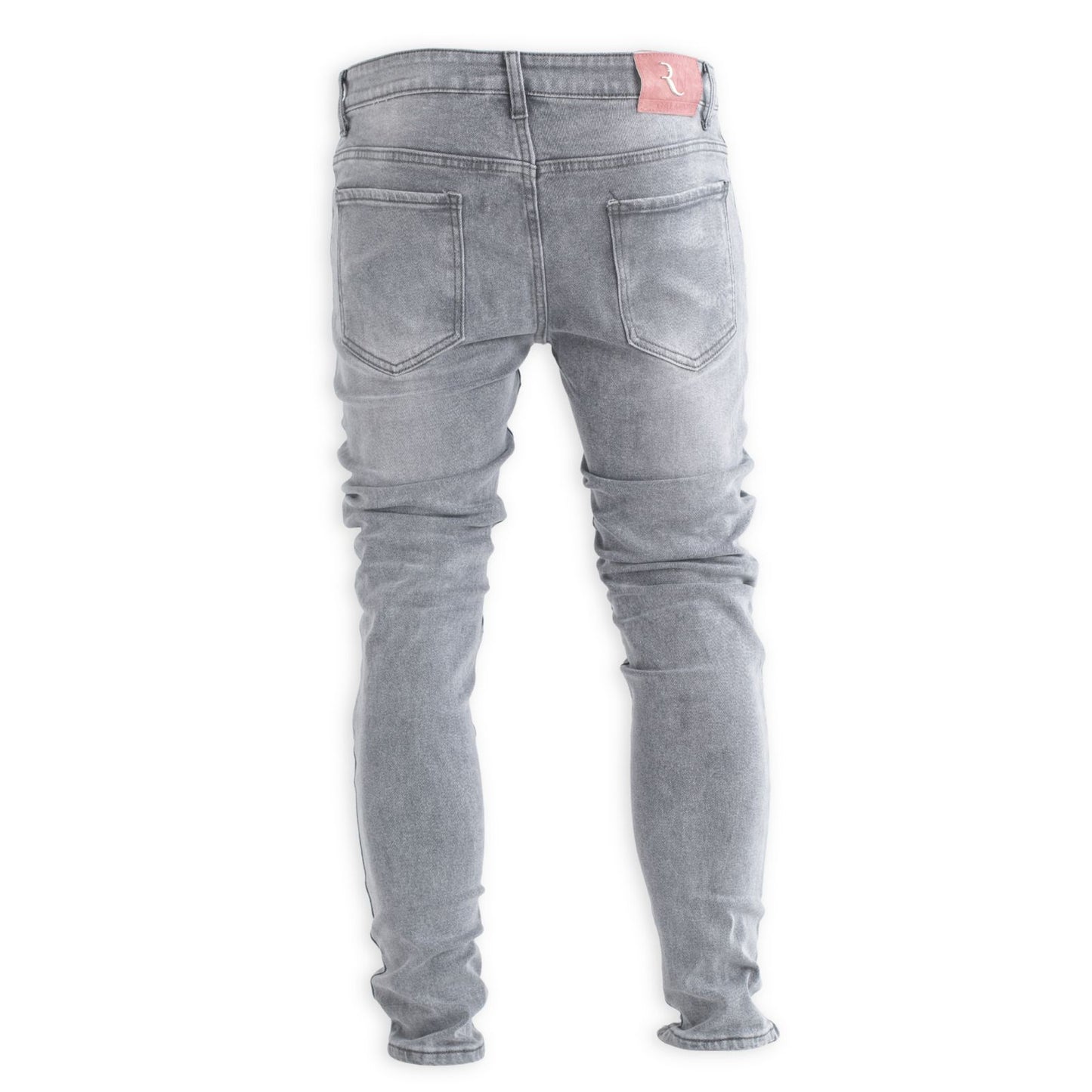 Men’s Grey 3D Panelled Jeans