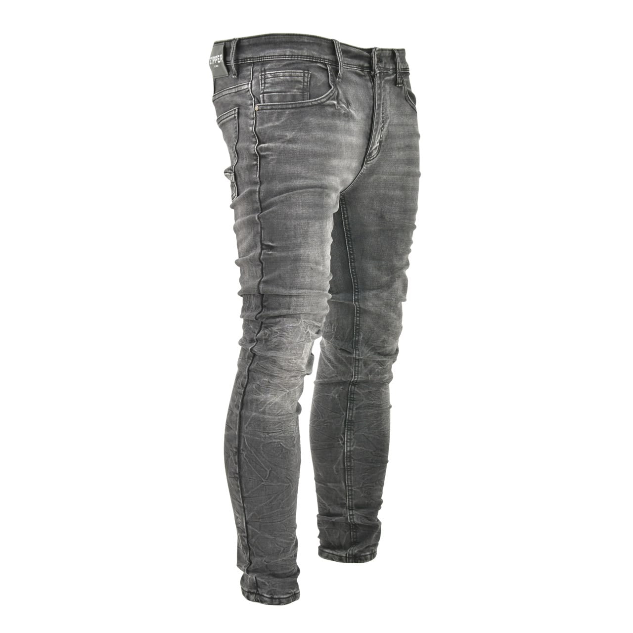 Men’s Charcoal Stacked Skinny Jeans