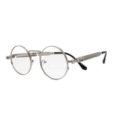 Silver Vintage Round Frame Glasses