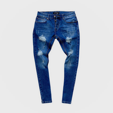Men's denim ripped jeans