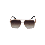 Men's Square Frameless two tone sunglasses