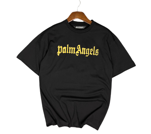 Palm Angels Yellow & Black Stripe T-Shirt