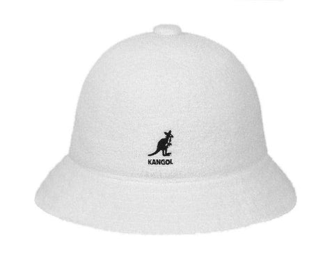 White Kangol Bucket Hat DC_Desire